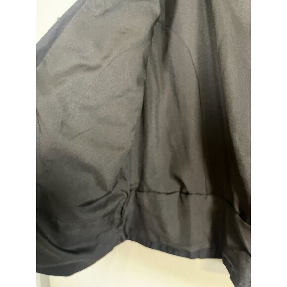 Retro Floral Embroidery Jacket Black L Preppy Boho Western Classic Chic Work 80s - Picture 6 of 8